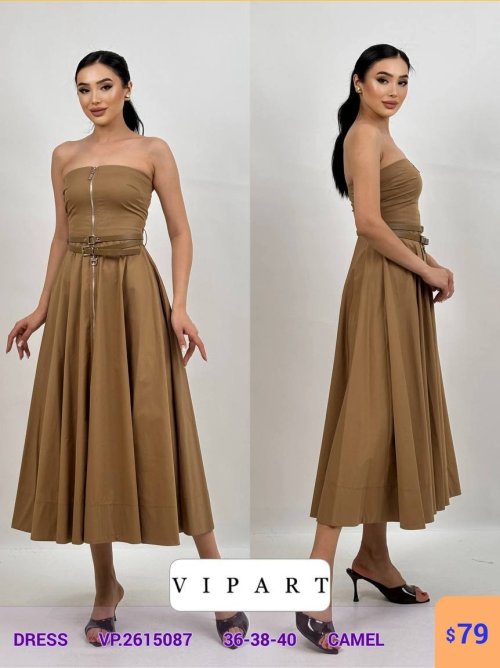 Платье VIPART (Кэмел, модель VP.2615087) оптом