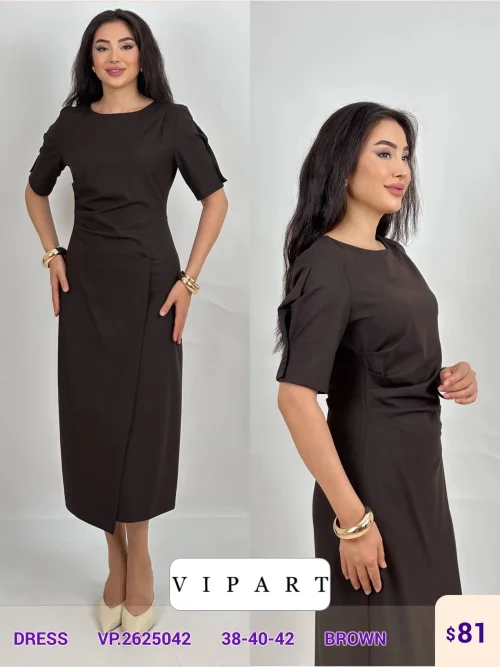 Платье VIPART (Brown, модель VP.2625042) оптом