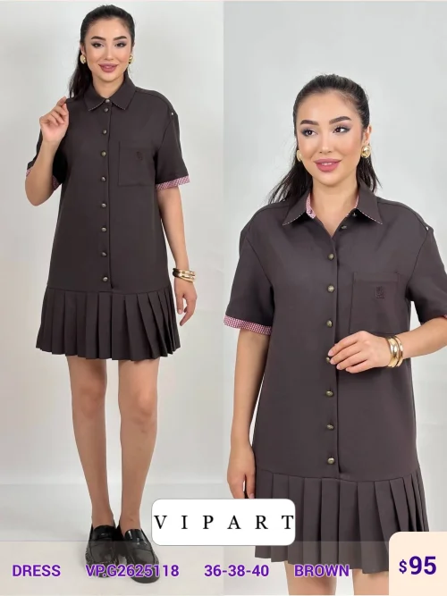 Платье VIPART (Brown, модель VP.G2625118) оптом