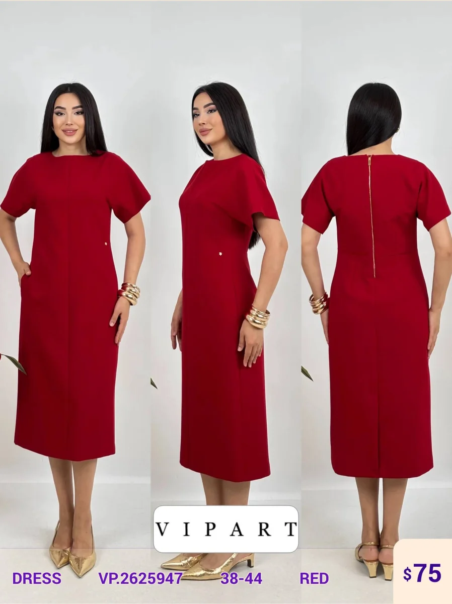 Платье VIPART (Red, модель VP.2625947) оптом