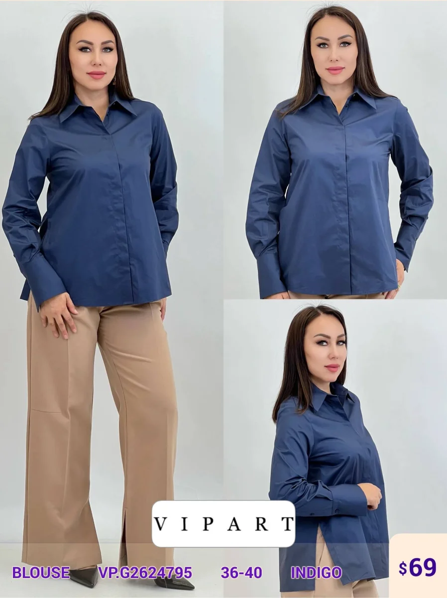 Блузка VIPART (Navy, модель VP.G2624795) оптом