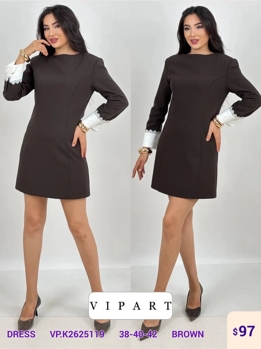 Платье VIPART (Brown, модель VP.K2625119) оптом