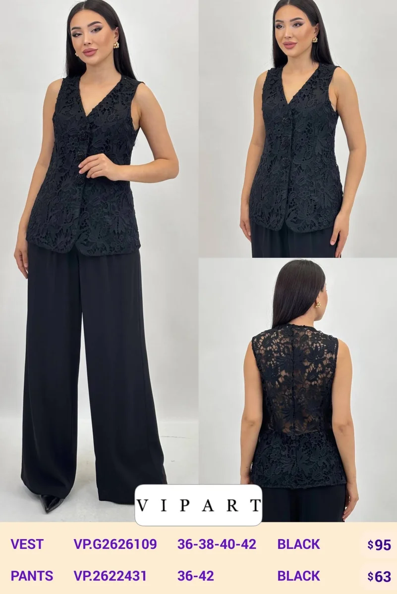 Брюки VIPART (Black, модель VP.2622431) оптом