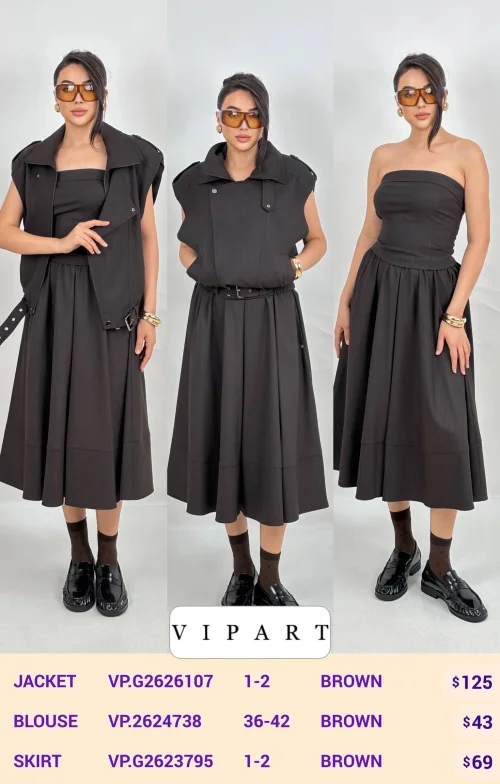 Юбка VIPART (Brown, модель VP.G2623795) оптом