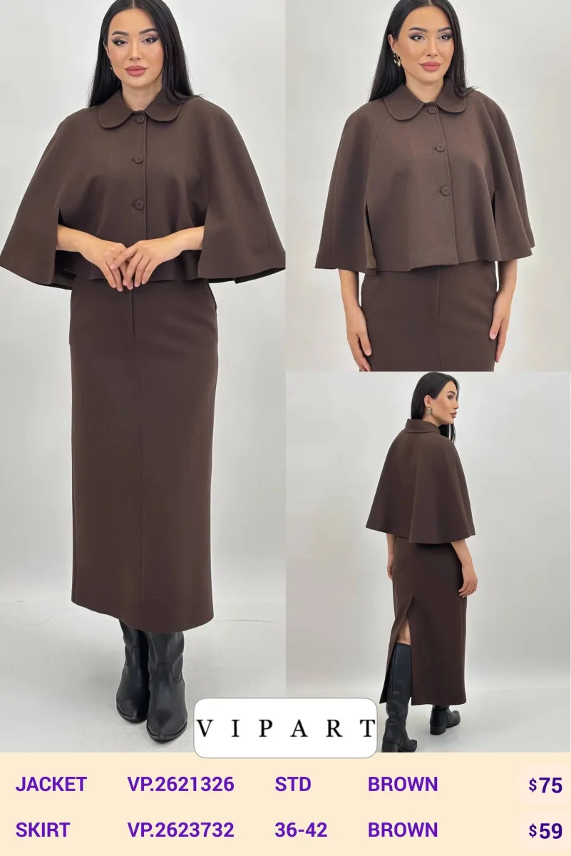 Юбка VIPART (Brown, модель VP.2623732) оптом