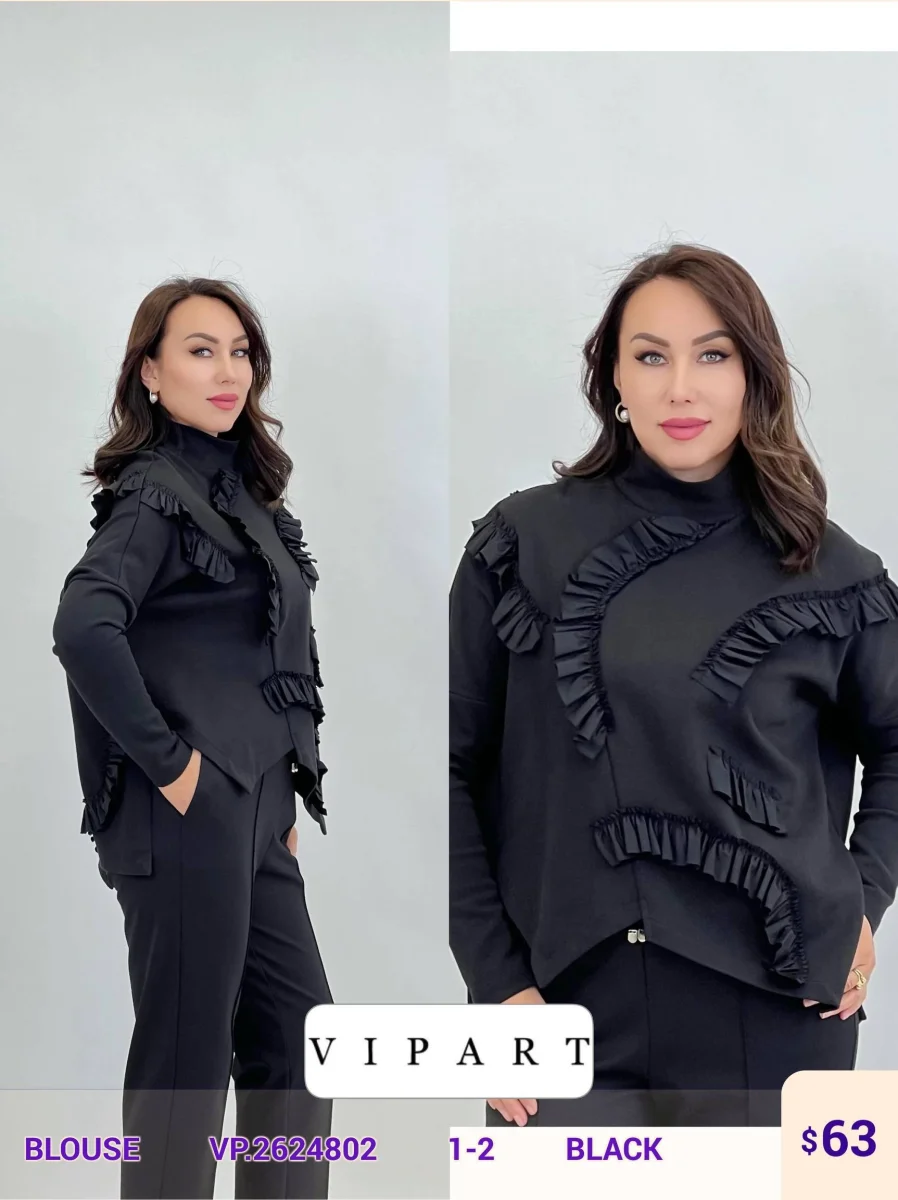 Блузка VIPART (Black, модель VP.2624802) оптом