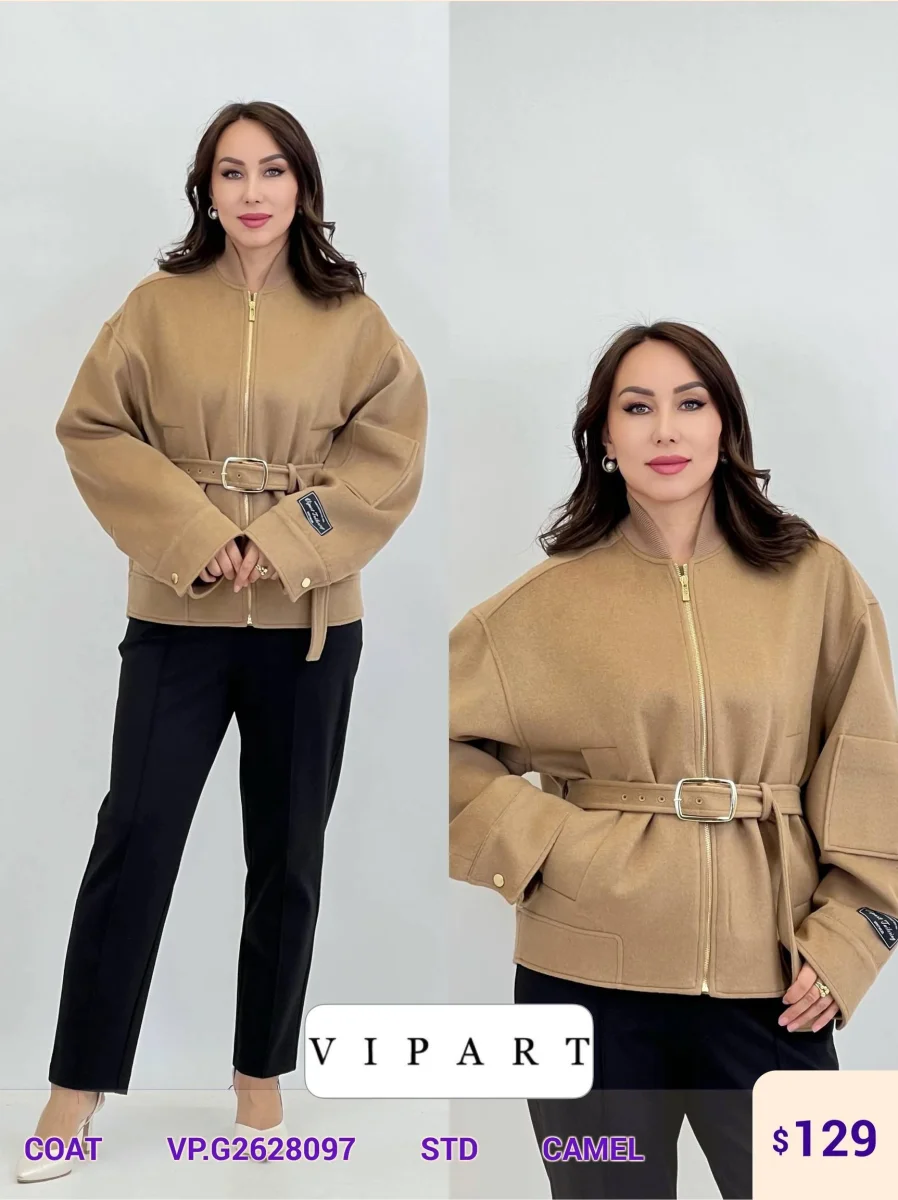 Пальто VIPART (Camel, модель VP.G2628097) оптом
