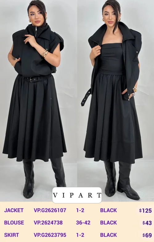 Блузка VIPART (Black, модель VP.2624738) оптом