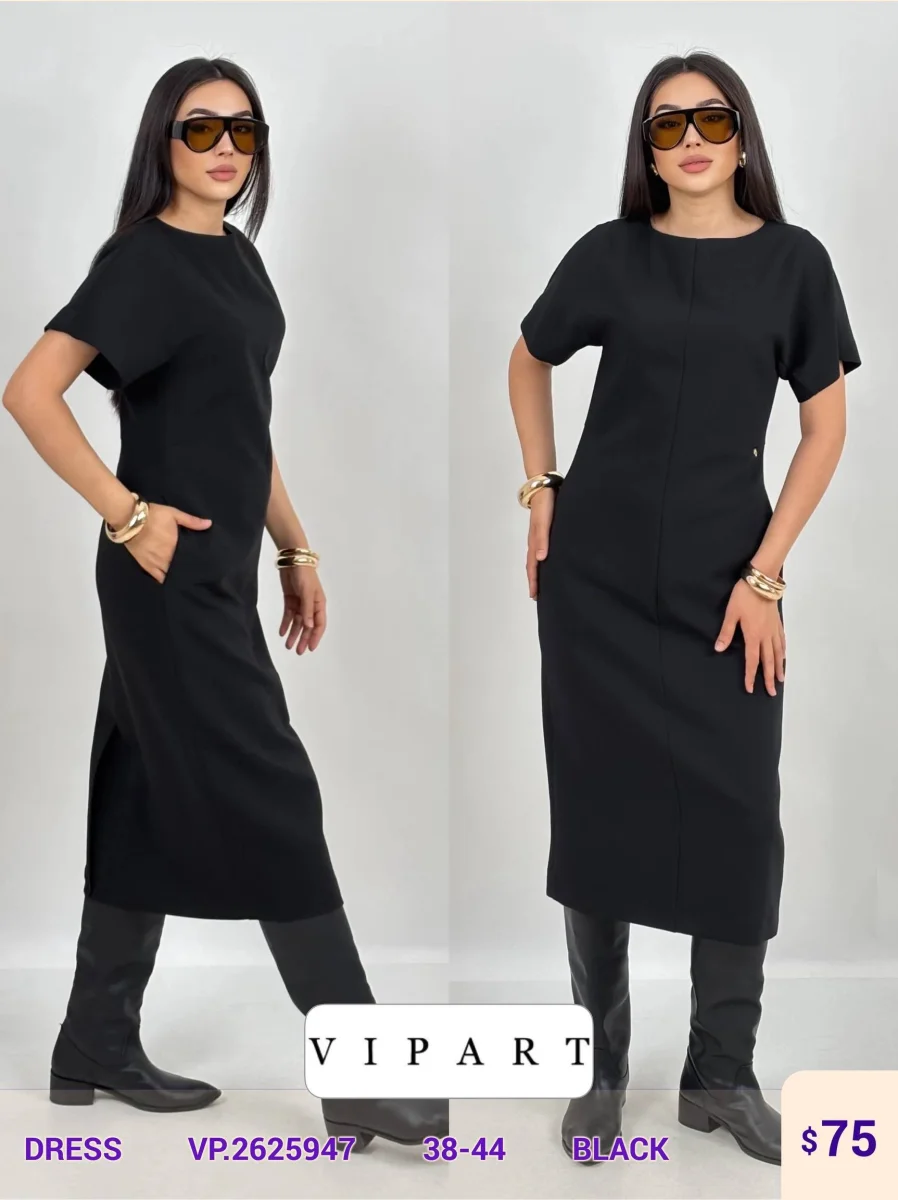 Платье VIPART (Black, модель VP.2625947) оптом