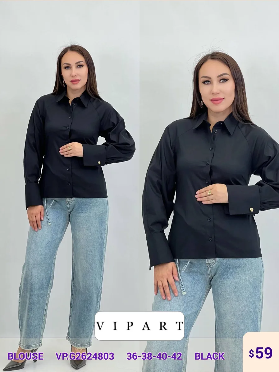 Блузка VIPART (Black, модель VP.G2624803) оптом