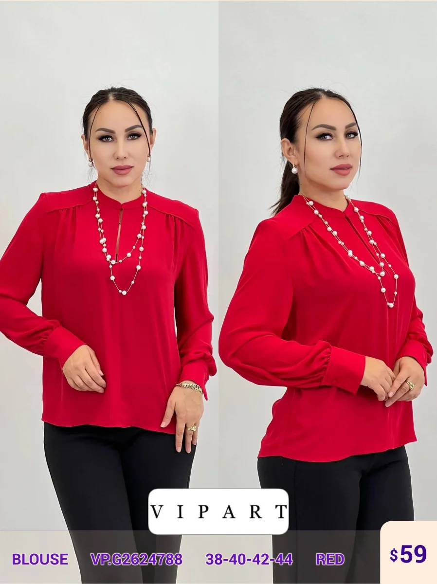 Блузка VIPART (Red, модель VP.G2624788) оптом