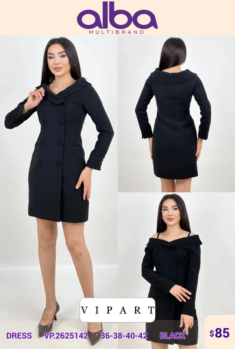 Платье VIPART (Black, модель VP.2625142) оптом