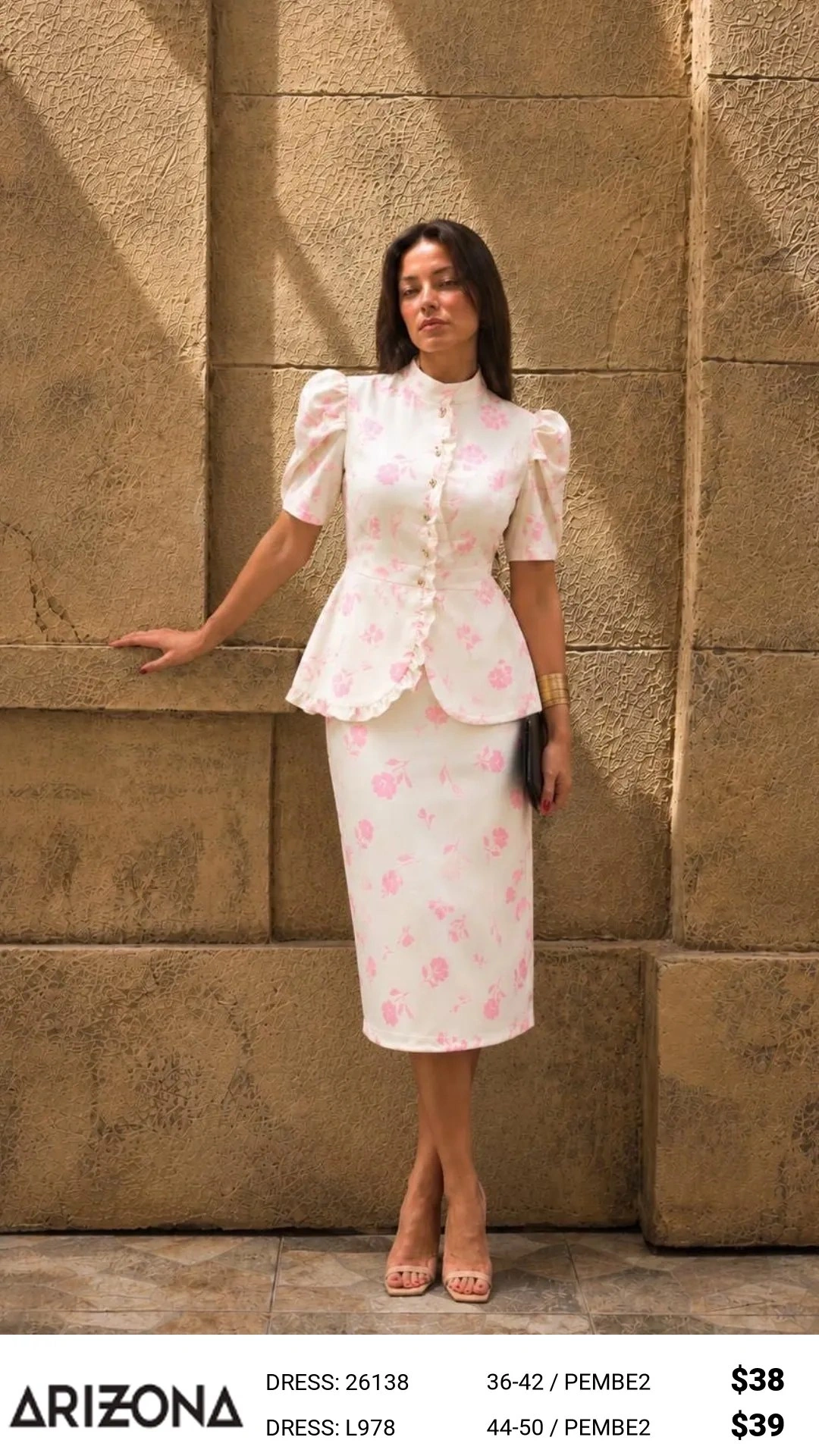 Платье Dress Arizona (Розовый, модель 26138) оптом