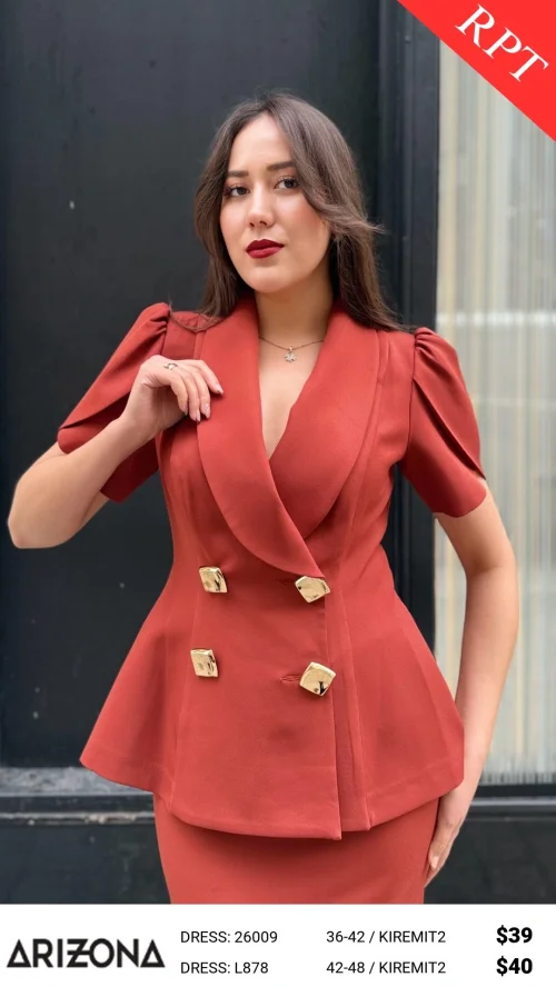 Платье Dress Arizona (Терракотовый, модель 26009) оптом