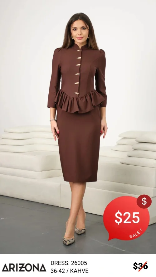 Платье Dress Arizona (Коричневый, модель 26005) оптом