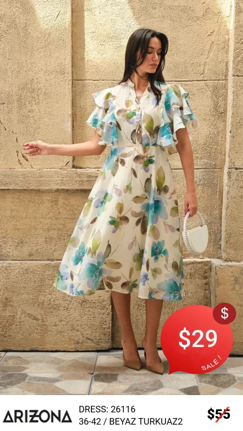 Платье Dress Arizona (Бирюзовый, модель 26116) оптом