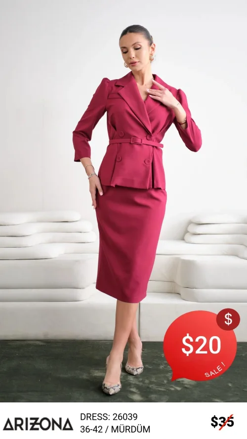 Платье Dress Arizona (Сливовый, модель 26039) оптом