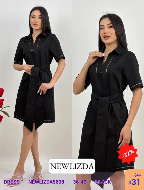 Платье Newlizda & Alba (Черный, модель NEWLIZDA5608) оптом