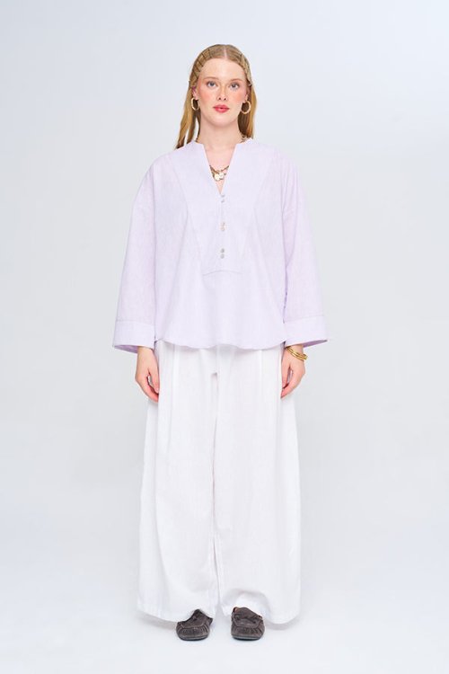 Рубашка ORF (Lilac, модель 34982) оптом
