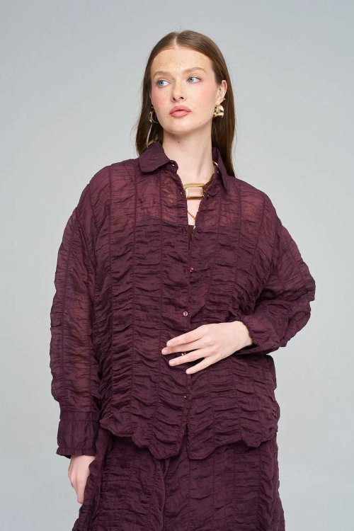 Рубашка ORF (Burgundy, модель 34881) оптом