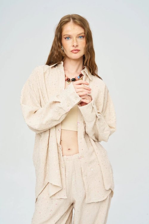 Рубашка ORF (Beige, модель 34864) оптом