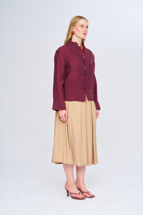 Рубашка ORF (Burgundy, модель 34990) оптом