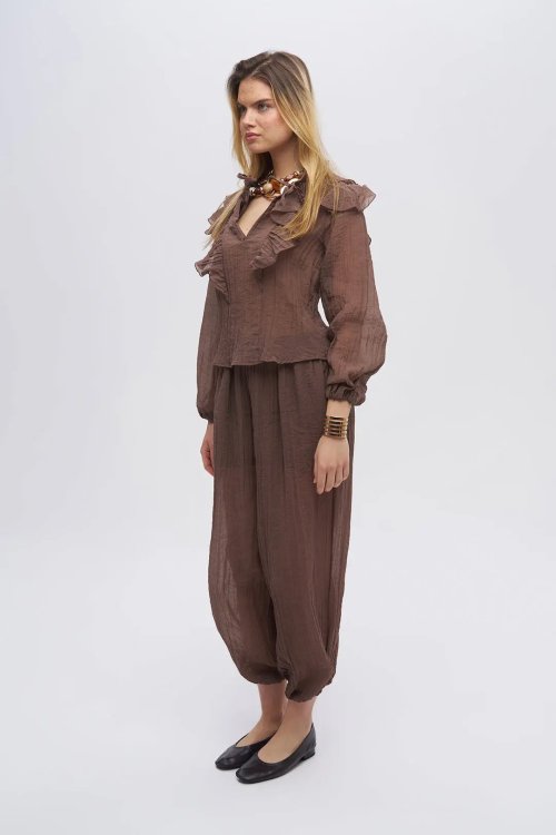 Блузка ORF (Brown, модель 34848) оптом