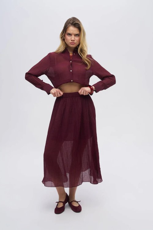 Юбка ORF (Burgundy, модель 39059) оптом