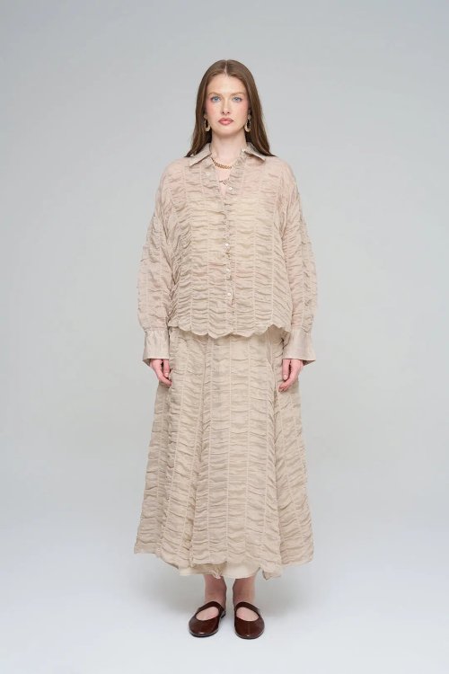 Рубашка ORF (Beige, модель 34881) оптом