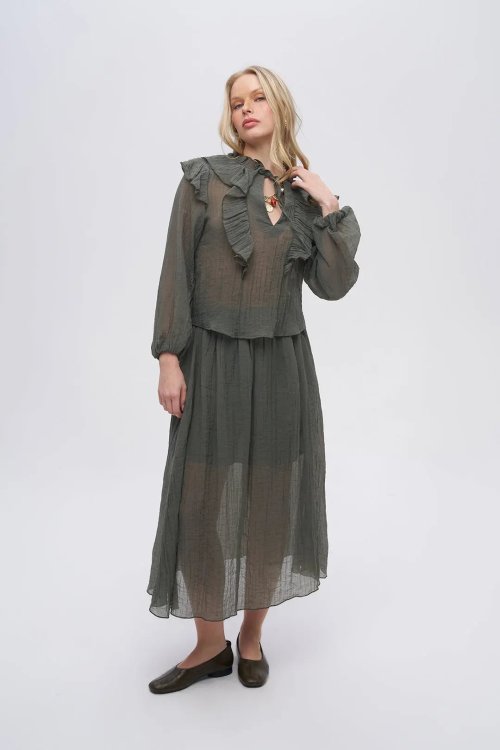 Блузка ORF (Olive, модель 34848) оптом