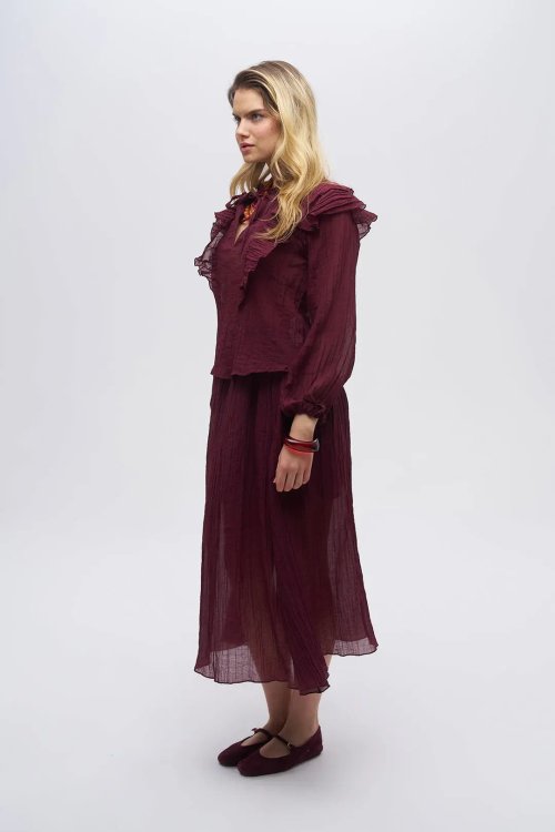 Блузка ORF (Burgundy, модель 34848) оптом